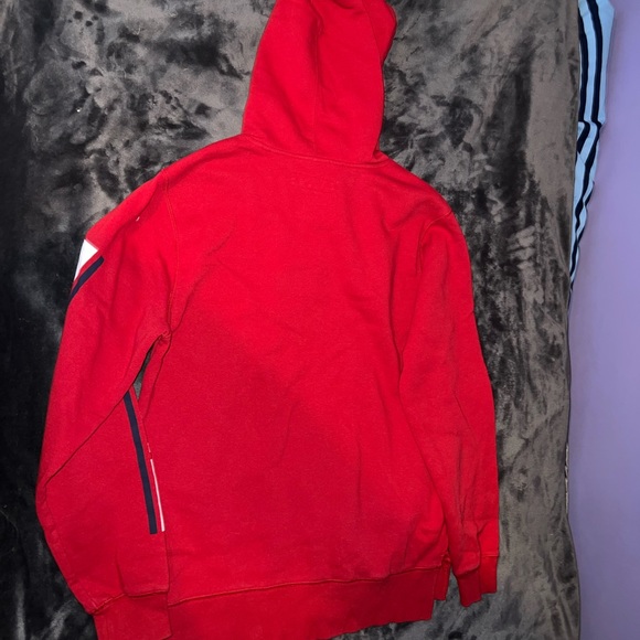 Levi’s Men’s Croft Fleece Stripe Red Logo Hoodie Size Medium - Picture 11 of 16